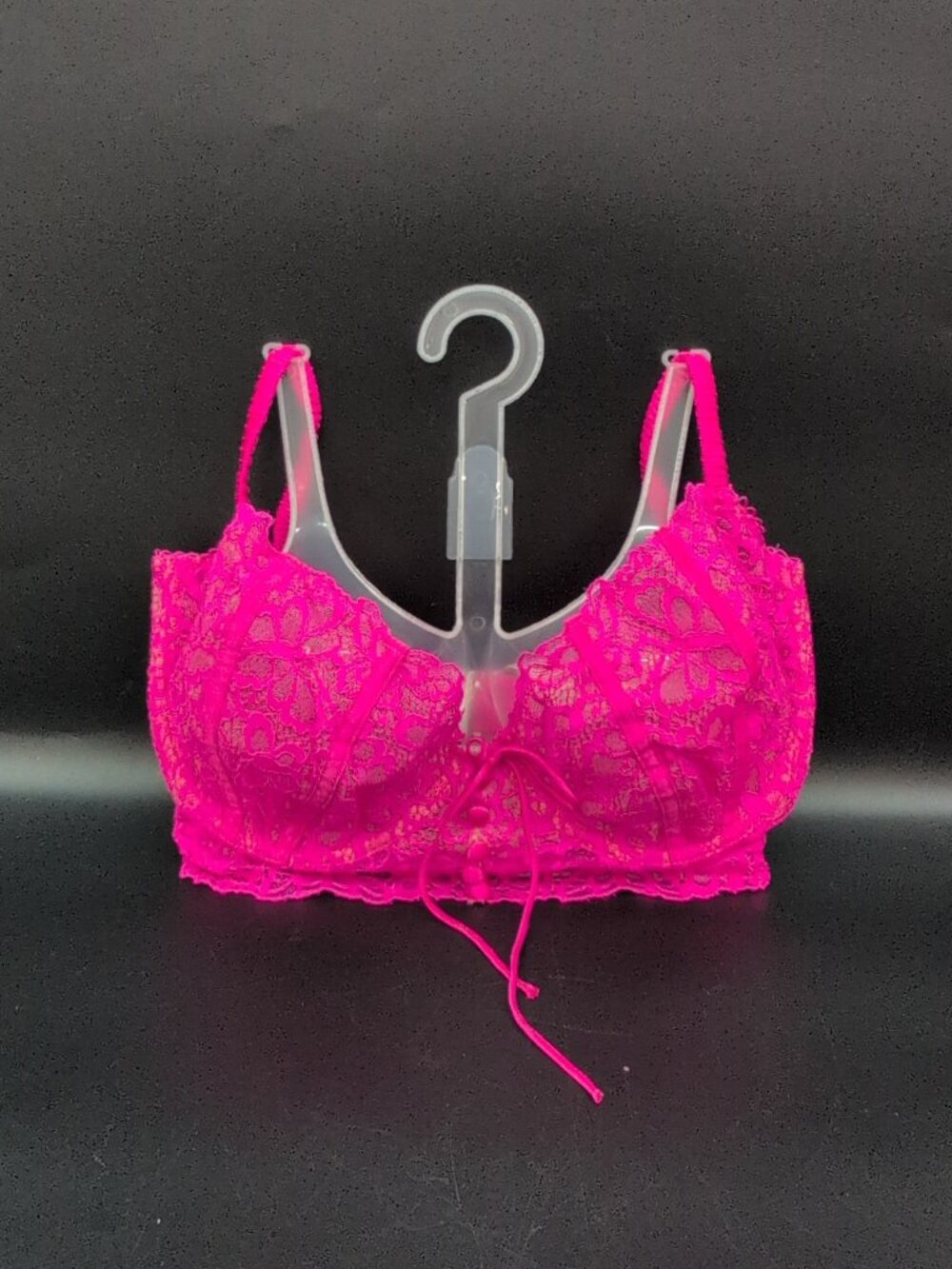 For Love & Lemons Butterfly Lace Underwire Bra 34DD Pink